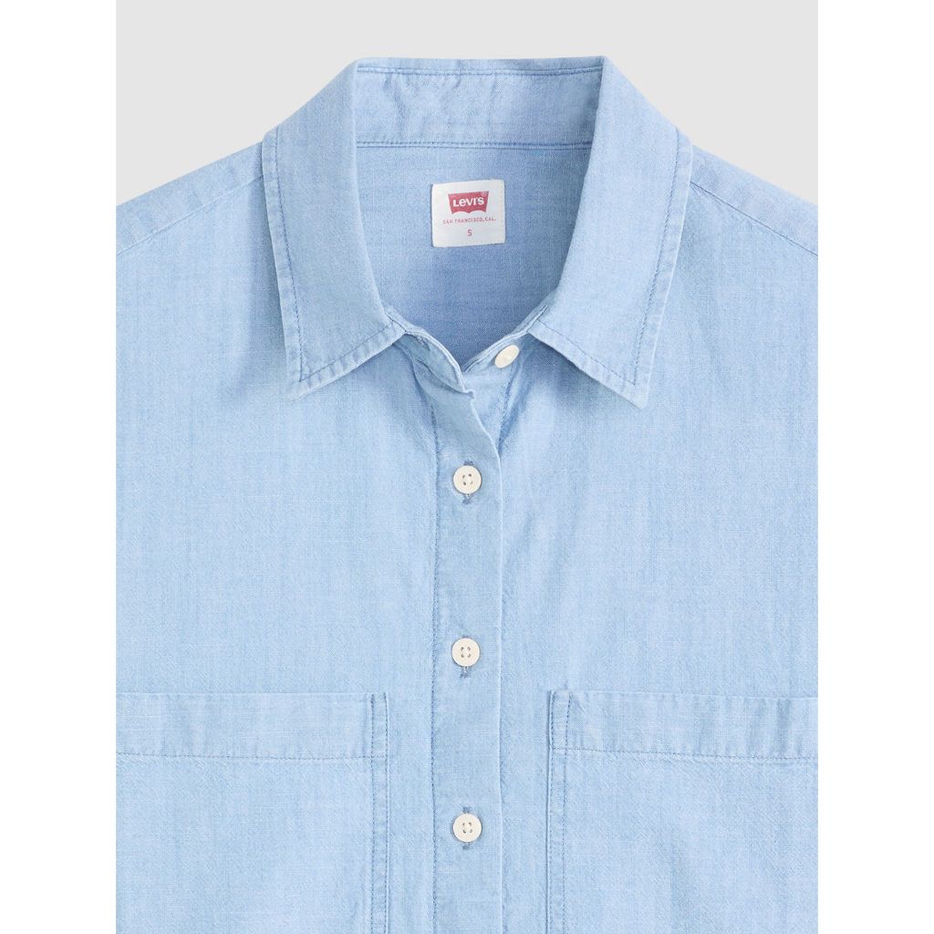 เสื้อเชิ้ตผู้หญิง Levi's® Women's Harlie Short-Sleeve Cropped Shirt - รูปที่ 4