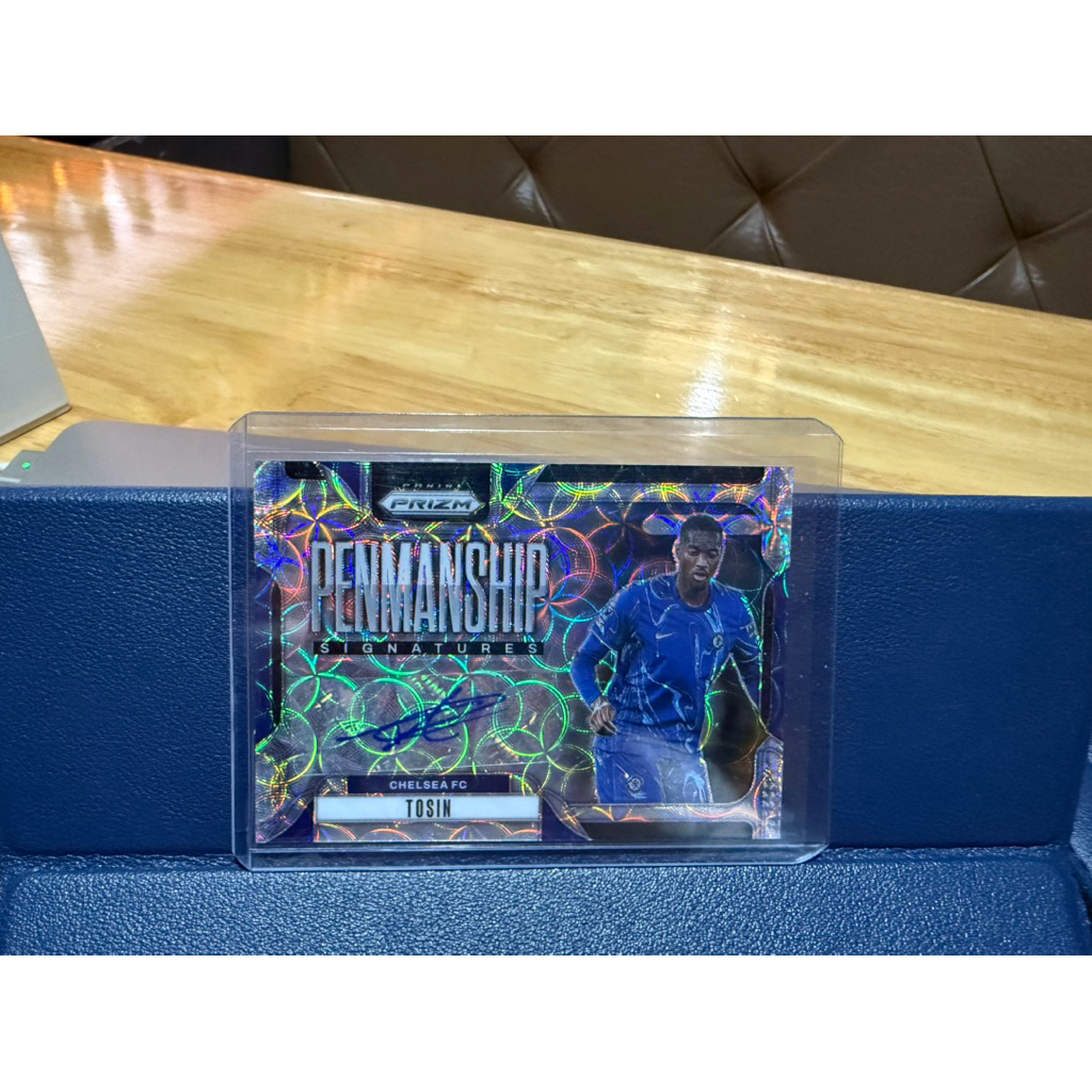 การ์ดฟุตบอล ลายเซนต์ Tosin Soccer Card Autograph Panini Prizm Premier League Soccer 2024-2025