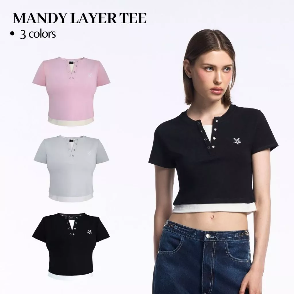 Merge Official - Mandy Layer Tee (พร้อมส่ง)