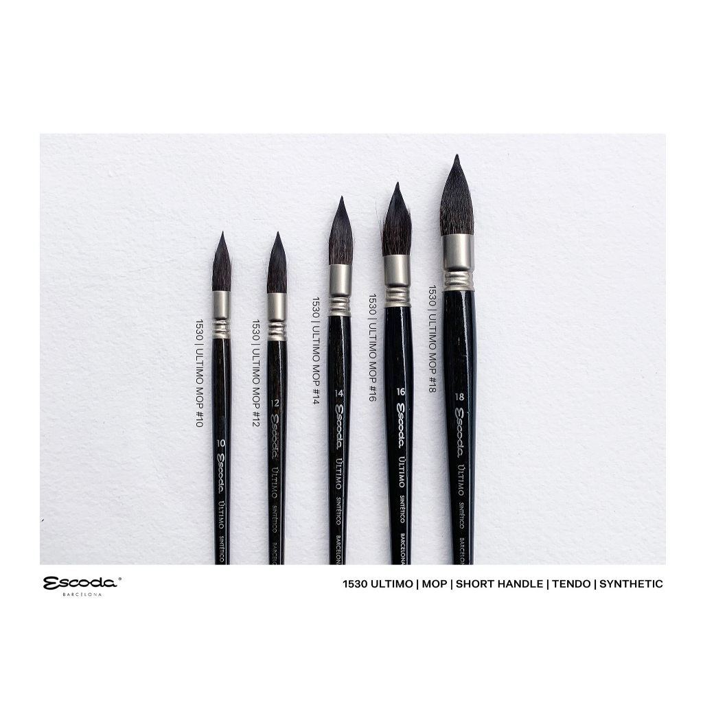Escoda ULTIMO Round Mop [1530] / พู่กันมัดลวด รุ่น ULTIMO แบรนด์ Escoda จากประเทศสเปน
