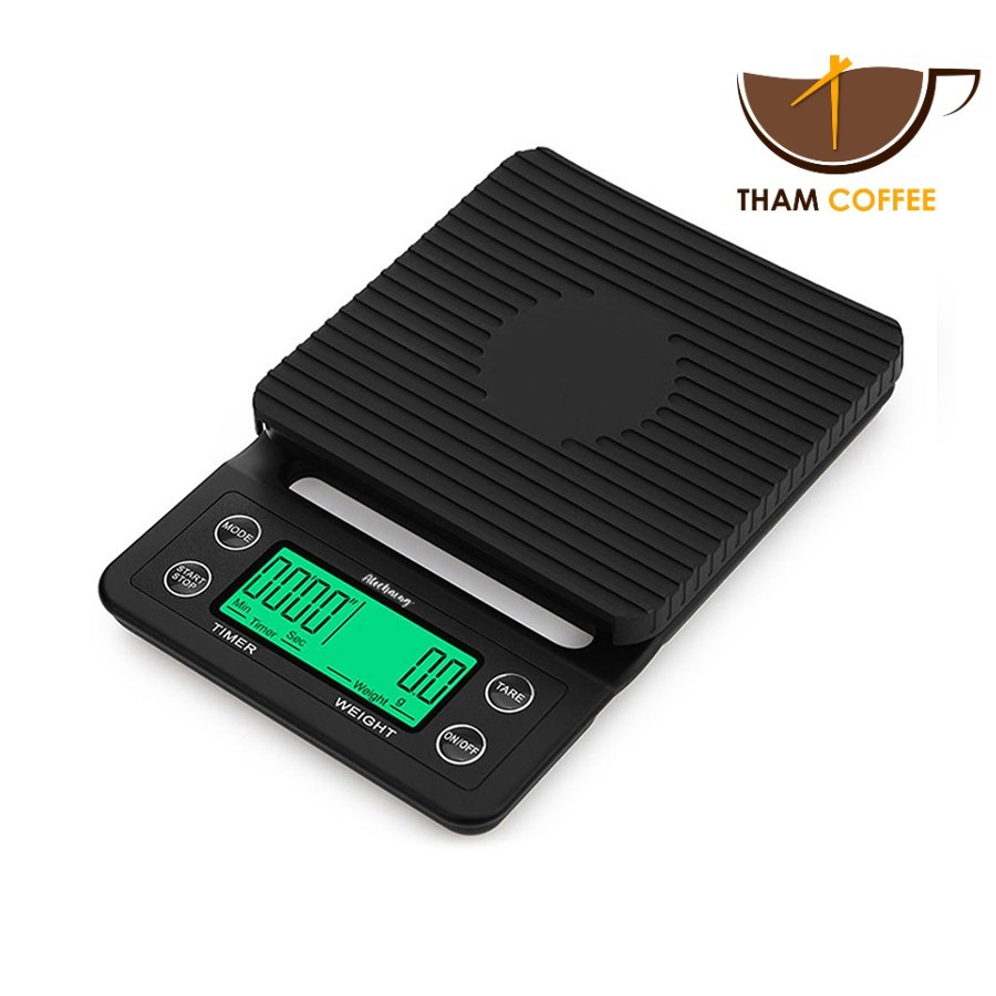 เครื่องชั่งในครัว เครื่องตวงส่วนผสม  Coffee scale เครื่องชั่ง 5kg จอLed 4หน่วยตวง Thamcoffee