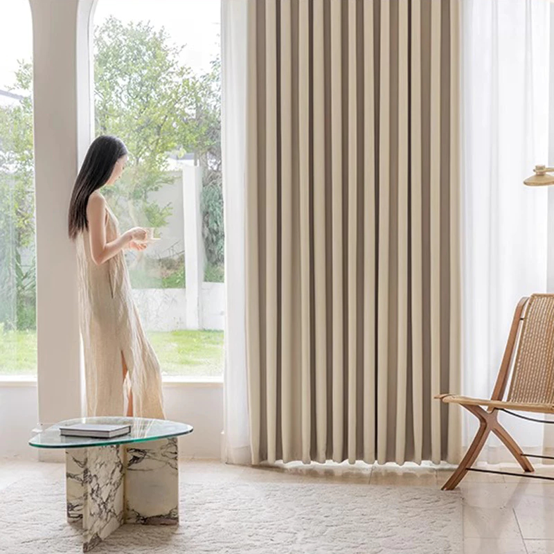 แนะนำ ผ้าม่าน ผ้าม่านสีอบอุ่นสไตล์ญี่ปุ่น การแรเงา 99% ผ้าม่านกันแสง ม่านหน้าต่าง พร้อมคุณสมบัติฉนวนกันเสียงและความร้อน ผ้าม่านบังแดด ราคาพิเศษ มีเก็บเงินปลายทาง