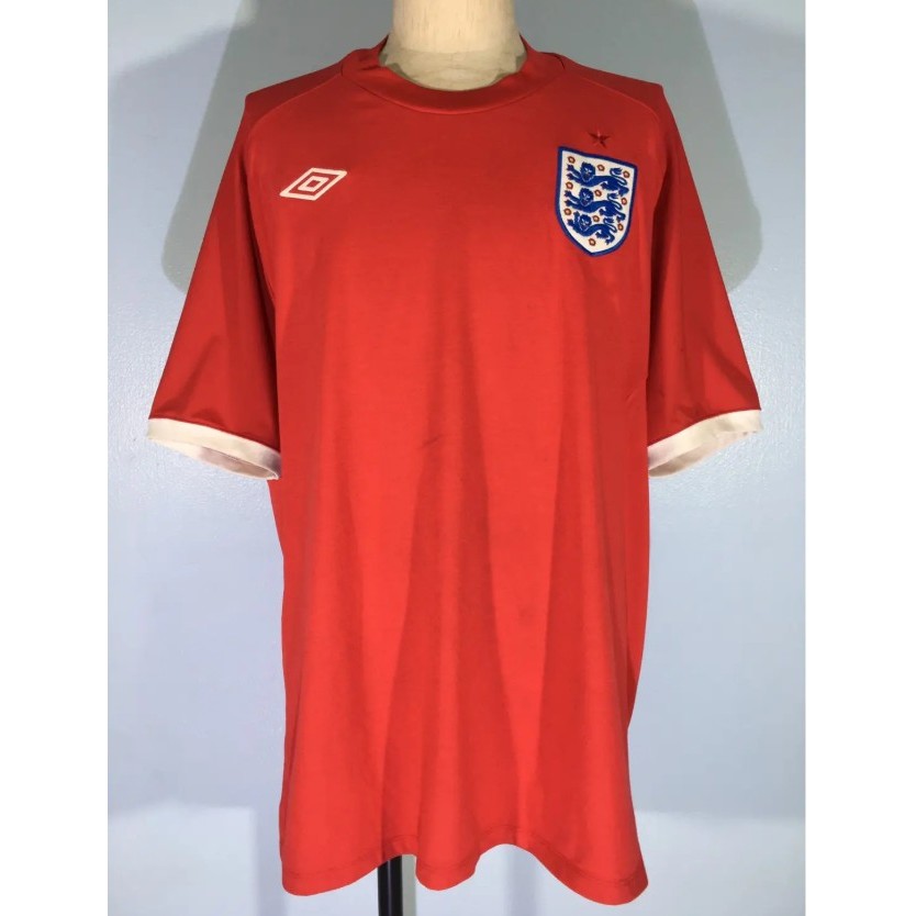UMBRO ENGLAND WORLDCUP FOOTBALL SHIRT SOCCER JERSEY XXL เสื้อบอลมืสอง ทีมชาติ อังกฤษแท้