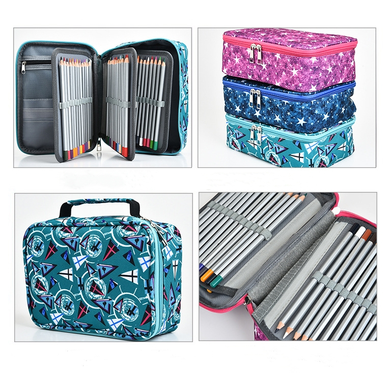 Rex TT 【Pencil not included】stationery waterproof pen bag large capacity 72 120 hole sketch pencil b