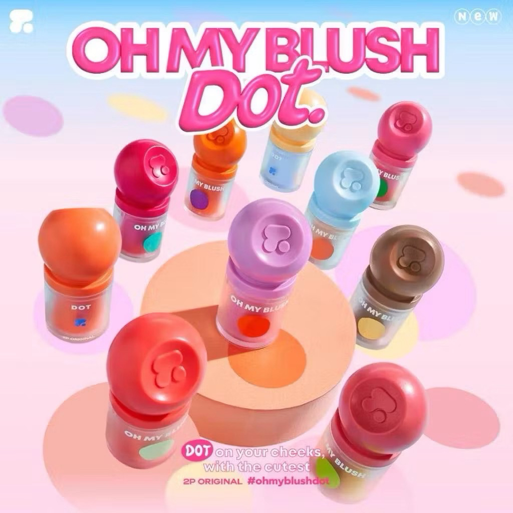 OH MY BLUSH DOT หัวแปรงใหญ่ 11 สี 3g