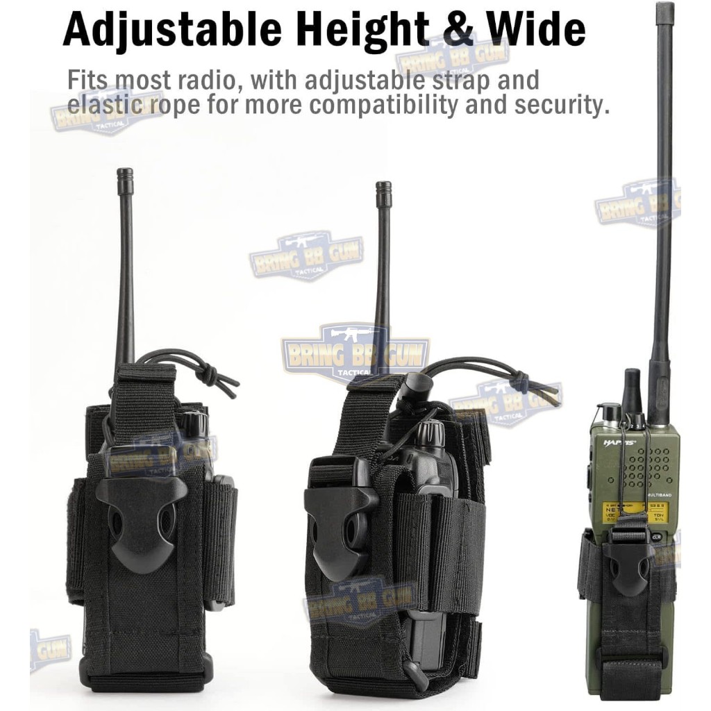 BR4RB Universal Radio Holster (ซองผ้า) (ซองวิทยุสื่อสารแบบผ้า ปรับใส่ได้ทุกรุ่น) (ซองวิทยุสื่อสารแบบผ้า Universal) BR4RB