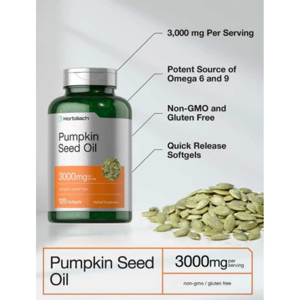 Pumpkin Seed Oil 120 Softgels