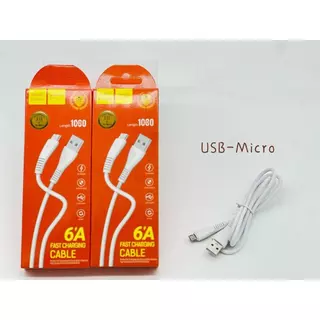 สายชาร์จ 6A สายชาร์จสำหรับโทรศัพท์ทุกรุ่น USB-IP/Micro/ Type C ของแท้ 100% Quick Charge 120W