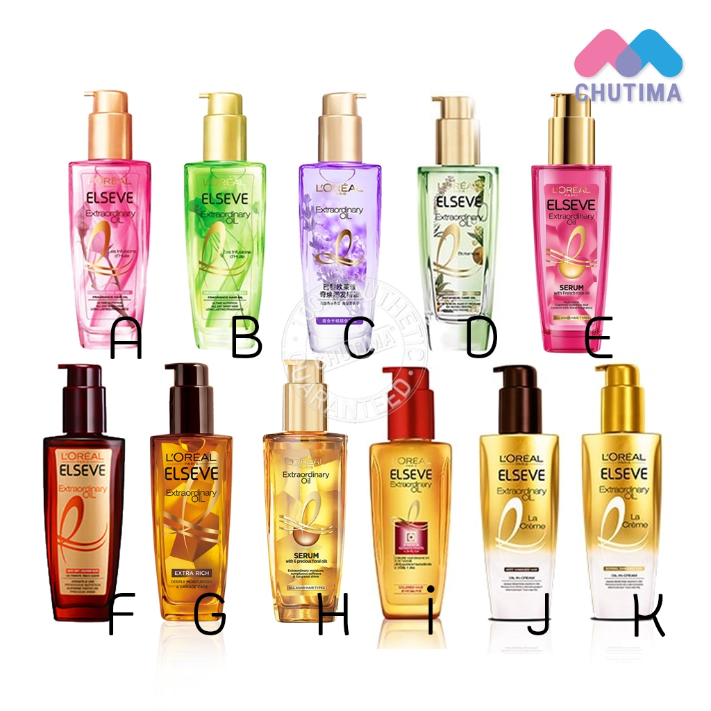 ลอรีอัลปารีส เอลแซฟ เอ็กซ์ตรอว์ดินารี่ ออยล์ 100 มล. L'OREAL PARIS ELSEVE EXTRAORDINARY OIL 100 ml.
