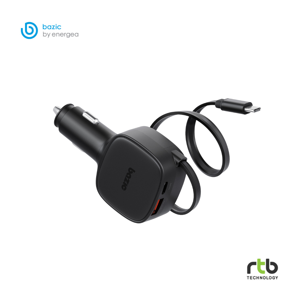 Bazic GoDrive Loop 84 ที่ชาร์จในรถ พร้อมสายชาร์จ USB C PD84W Car Charger
