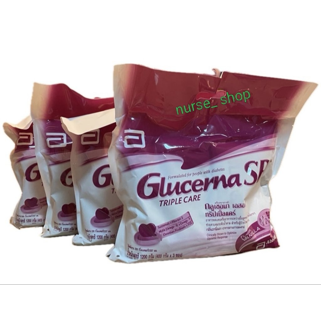 Glucerna SR (1200g.) กลูเซอนา ชนิดถุงเติม กลิ่นวนิลาExp.21/12/2569