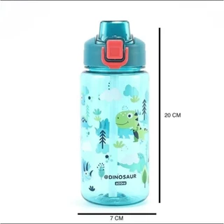 ขวดน้ำพกพาสำหรับเด็กน่ารัก ขนาด 600 มล. หลอดซิลิโคน พร้อมส่ง - เด็กชาย เด็กหญิง