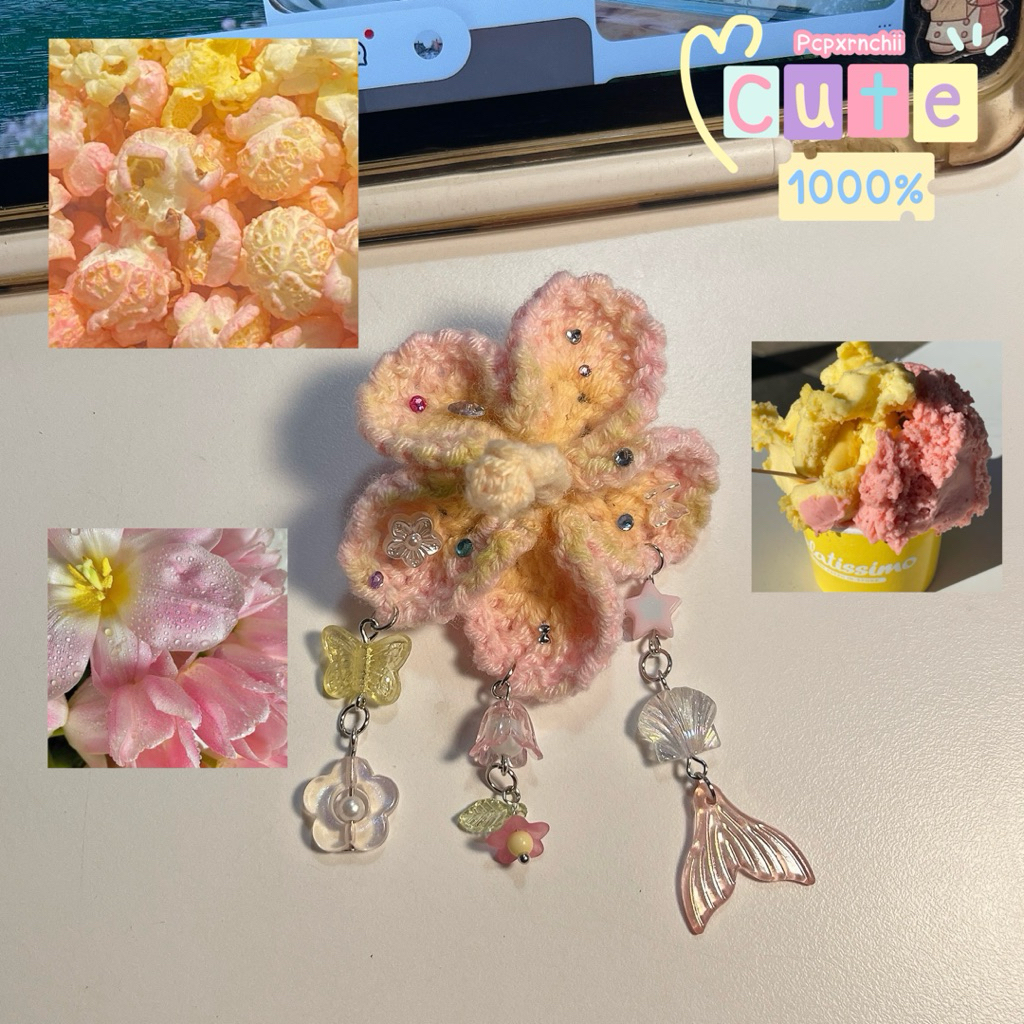 สายรัดเข็มขัดนักเรียนดอกชบา 🌺 เพิ่มจี้ห้อย - รูปที่ 3