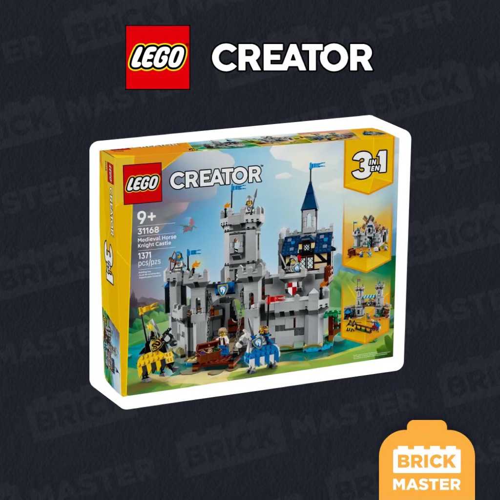 LEGO CREATOR 3in1 31168 : Medieval Horse Knight Castle (เลโก้แท้ ปราสาท ยุคกลาง พร้อมส่ง)