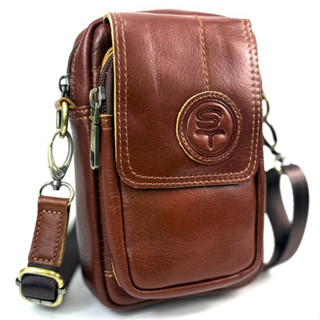 Chinatown leather กระเป๋าหนังแท้ใส่มือถือฝาหน้าซิปคู่ iPhone…