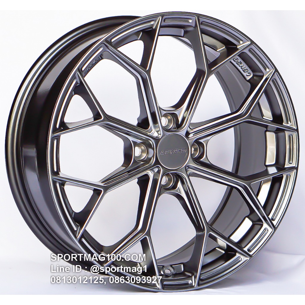 ล้อแม็กซ์ Lenso J1B ขอบ17นิ้ว 4รู100 สีไฮเปอร์แบล็ค กว้าง7นิ้ว Offset35 [21751]