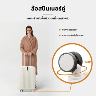 Kingsun กระเป๋าเดินทาง 20/24/28 นิ้ว ล้อคู่ 8 ล้อ ทำจากวัสดุ ABS หมุน 360 องศา น้ำหนักเบา สะดวก กระเป๋าเดินทางล้อลาก