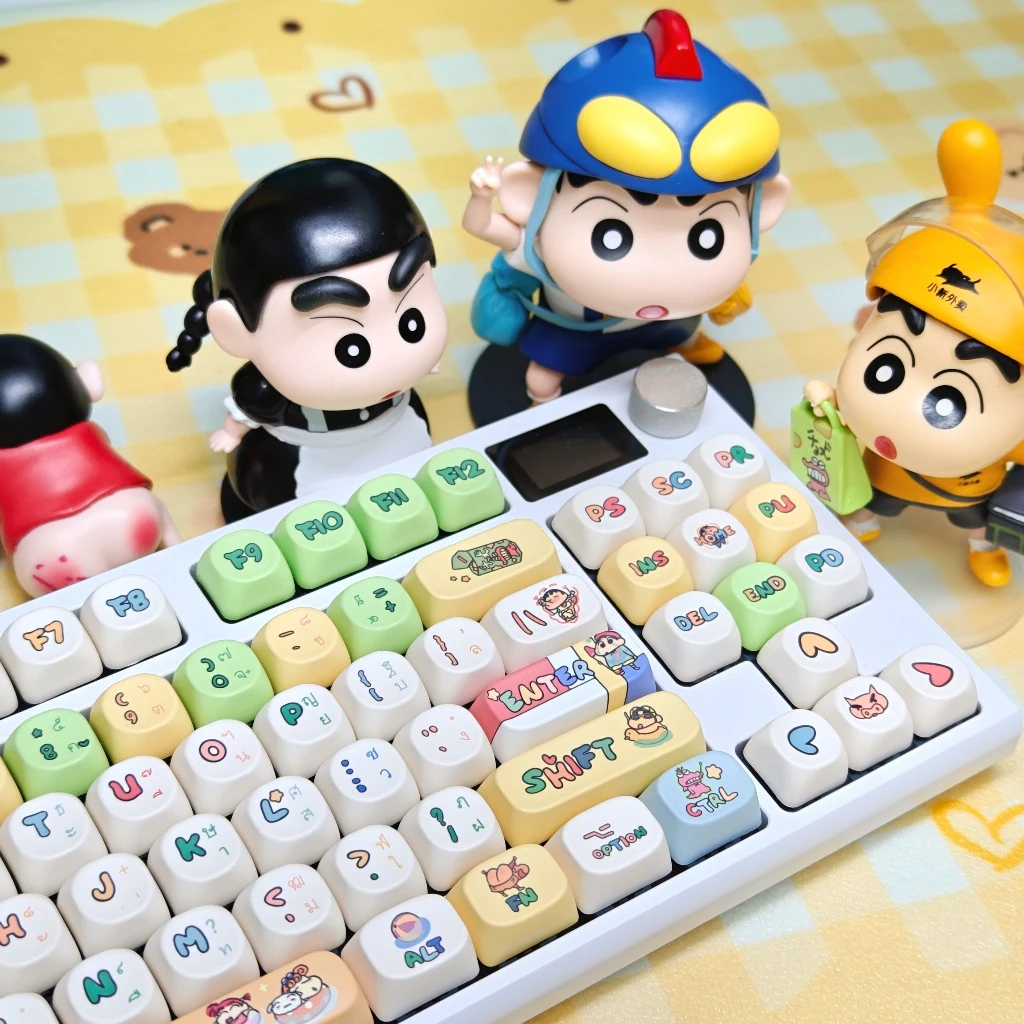 พร้อมส่งจากไทย⚡Crayon Shin-chan คีย์แคปไทย keycapไทย Kuromi ใช้สำหรับ mechanical keyboardส่วนใหญ่