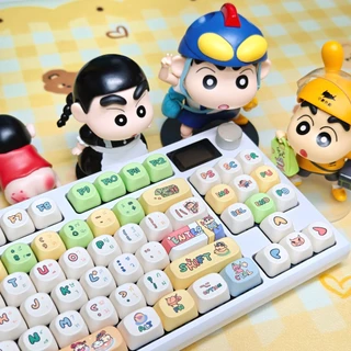 พร้อมส่งจากไทย⚡Crayon Shin-chan คีย์แคปไทย keycapไทย Kuromi ใช้สำหรับ mechanical keyboardส่วนใหญ่