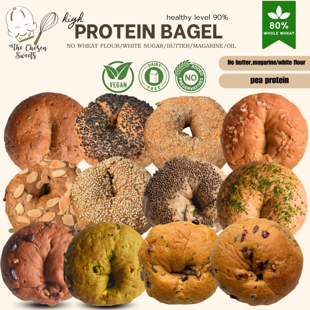 โปรตีนเบเกิลปัง Protein bagel pang