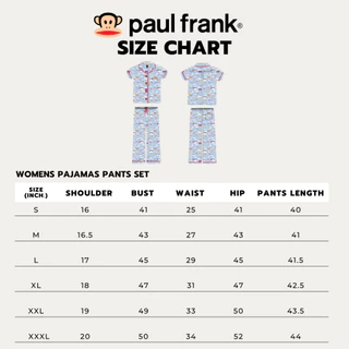 PAUL FRANK ชุดนอนกางเกงขายาวใส่ได้ทั้งชายและหญิง IT'S RAINBOW PANTS SET 2025