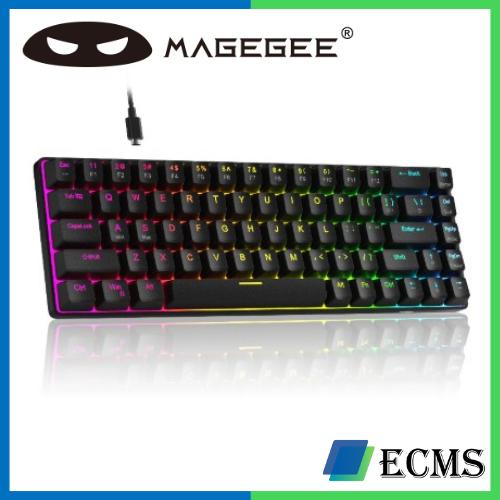 MageGee MK-BOX (Magnetic Switch) คีย์บอร์ดเกมมิ่ง Rapid Trigger Keyboard 60% layout Black/White
