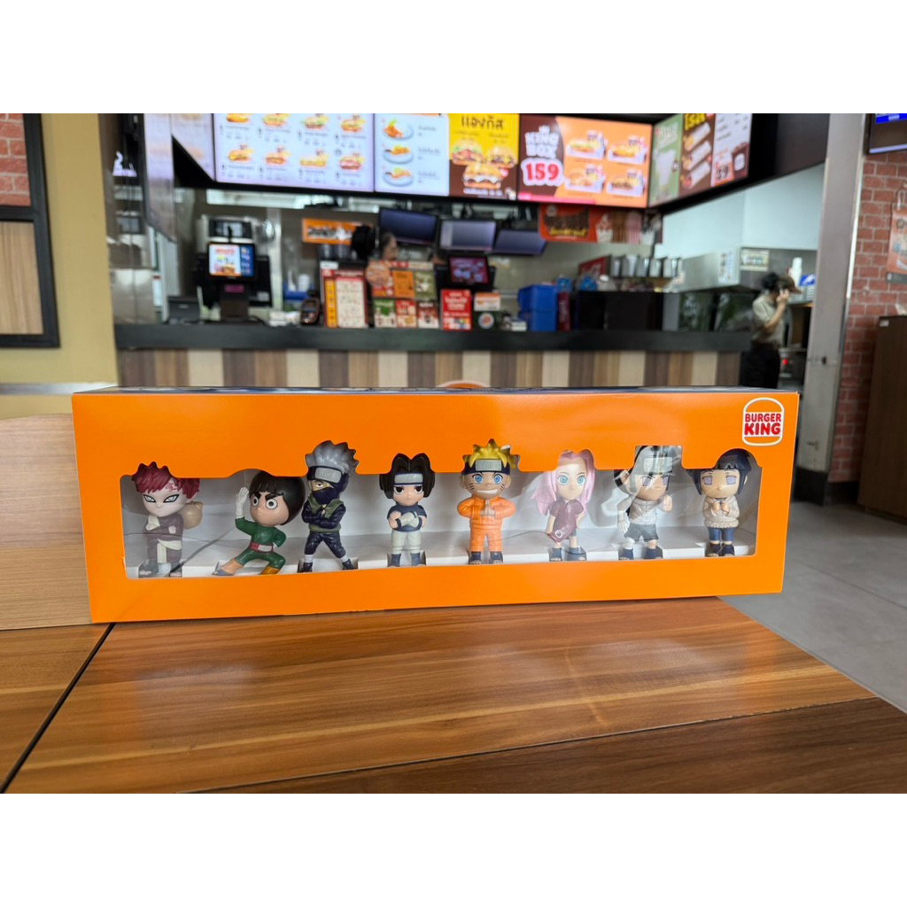 BURGER KING X NARUTO COLLECTION BOX ฟิกเกอร์นารุโตะ สินค้าพรีเมียม ลิขสิทธิ์แท้จากเบอร์เกอร์คิง มือ1