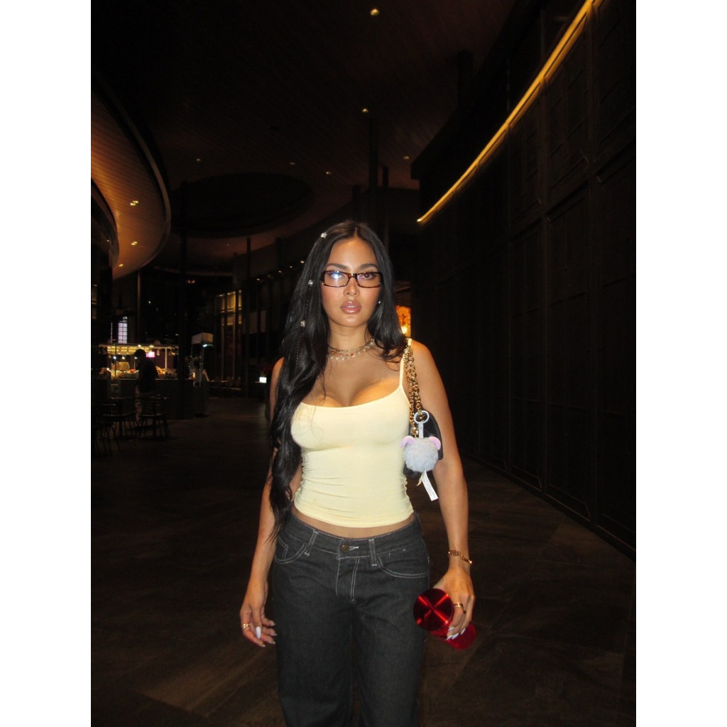 Darleen เสื้อสายเดี่ยวตัวยาว(ซื้อ 3 ตัว ราคาถูกมาก)