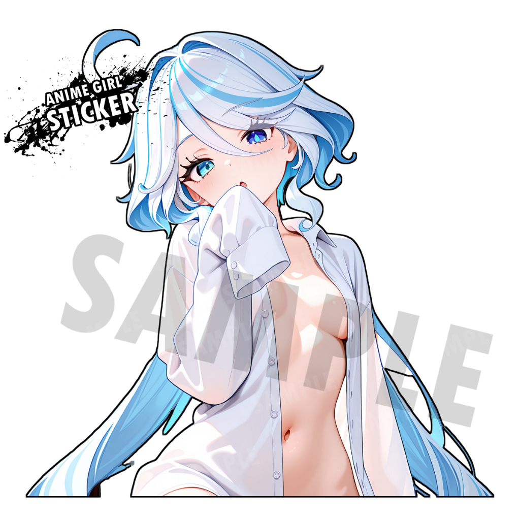 Furina Genshin Impact สติ๊กเกอร์ ฟูรินะ โดจิน Furina Doujin สติกเกอร์ติดเคส