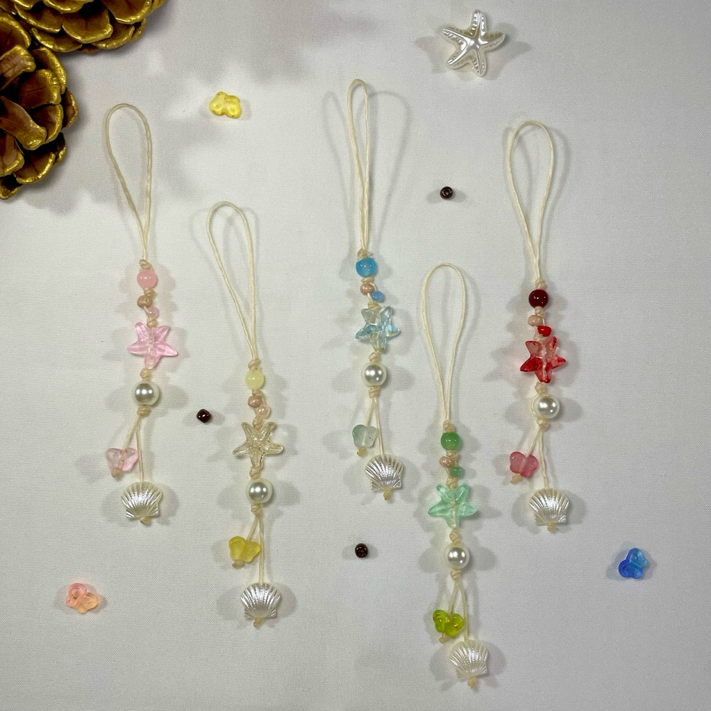 Phone charm / สายคล้องโทรศัพท์มือถือเชือกเทียน
