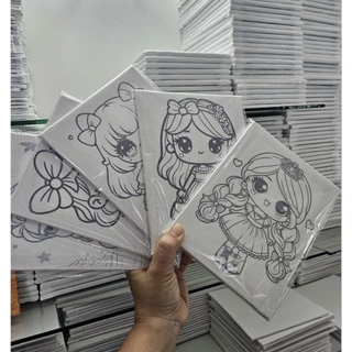 เฟรมผ้าใบแคนวาสระบายสี ผ้าติดกรอบไม้ขนาด15cm×20cm(รหัสDD)ไม่รวมสี(ได้เฉพาะเฟรมผ้าพิมพ์ลาย)
