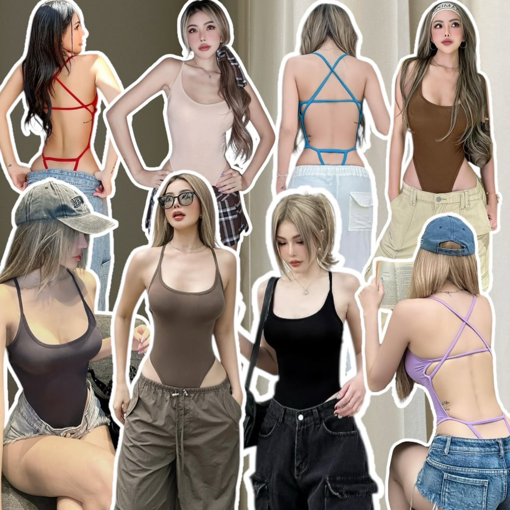 HH404 Strap Backless Bodysuit (350.-)