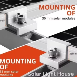 SOLAR Cell End Clamp 30 - 40 mm ยึดข้างแผงโซล่าเซลล์