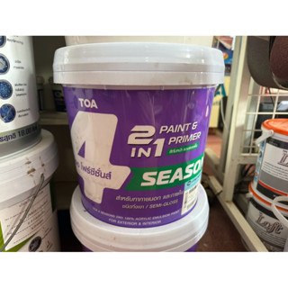 สีน้ำกึ่งเงา TOA4seasons2in1 ไม่ต้องรองพื้น ไม่ต้องผสมน้ำ เป…