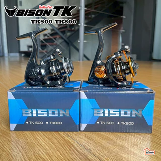รอกสปิ้น ตกปลา ตกกุ้ง ตีเหยื่อปลอม BISON รุ่น TK เบอร์ 500 เบอร์ 800