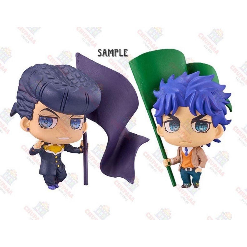[ได้ 2 ชิ้น] JoJo's Bizarre Adventure Jonathan + Josuke Figure Flag JOJO World | โจโจ้ ล่าข้ามศตวรรษ