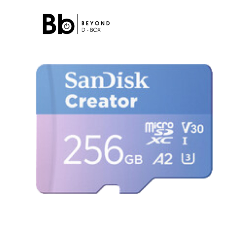 เมมโมรี่การ์ด SanDisk Micro SDXC Creator Series 128GB-256GB by BB Beyond D-Box
