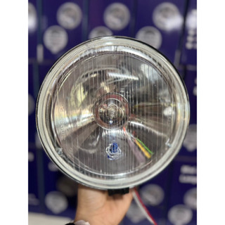 ไฟสปอร์ตไลท์เดนจิ 7“ 🔰(24โวลต์)หลอดหรี่ด้านในเคลือบสีน้ำเงิน