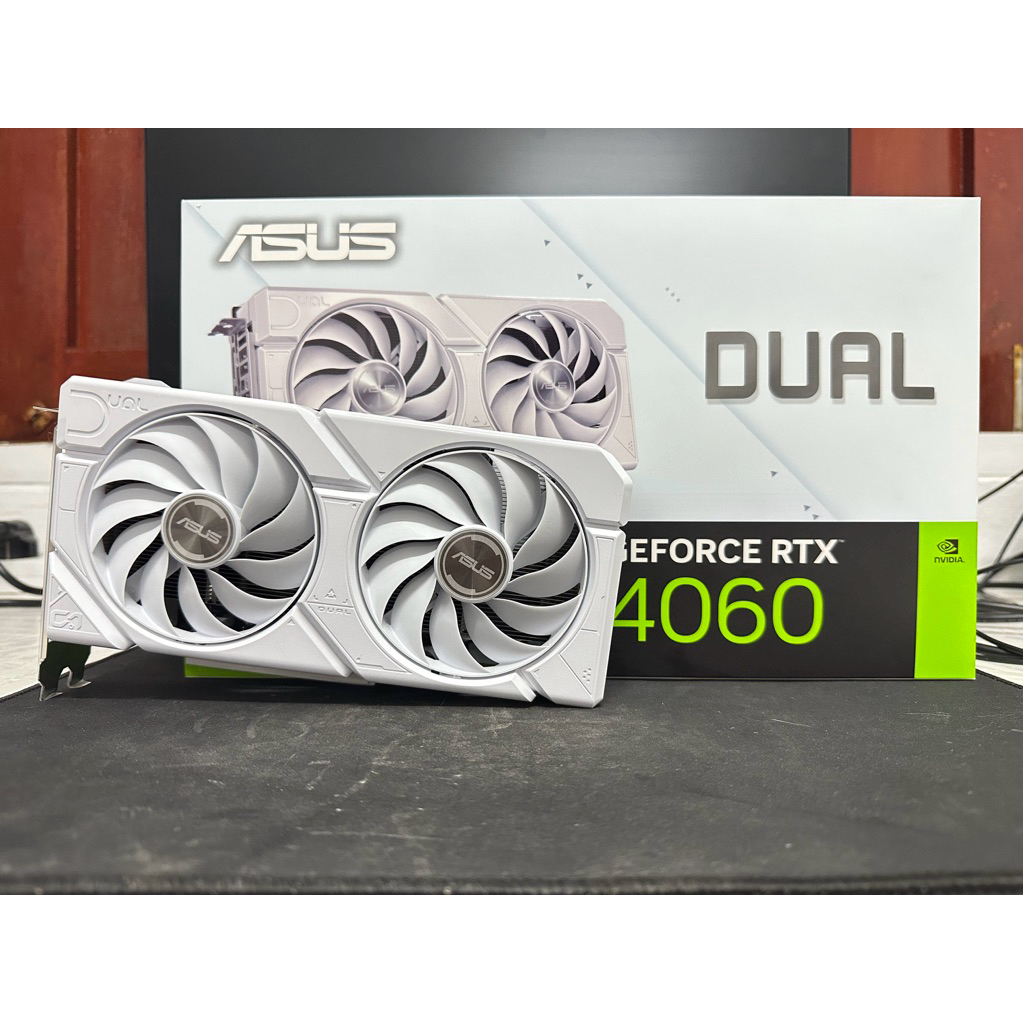 VGA ASUS DUAL RTX4060 WHITE OC EDITION 8GB (การ์ดจอมือสอง)