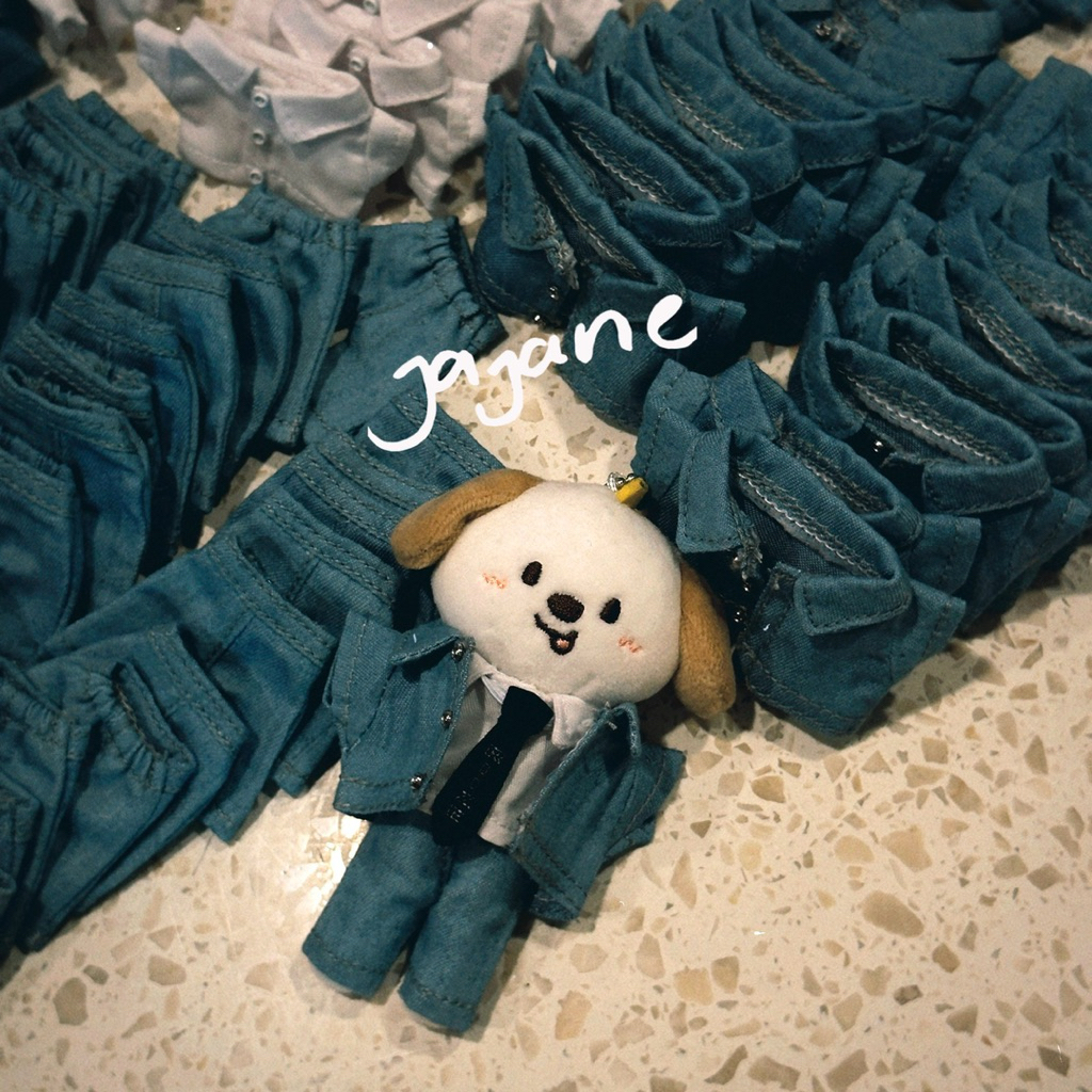 👕 เสื้อตุ๊กตา ชุดเซ็ทยีนส์ น้องข้าว RIIZE พร้อมส่ง