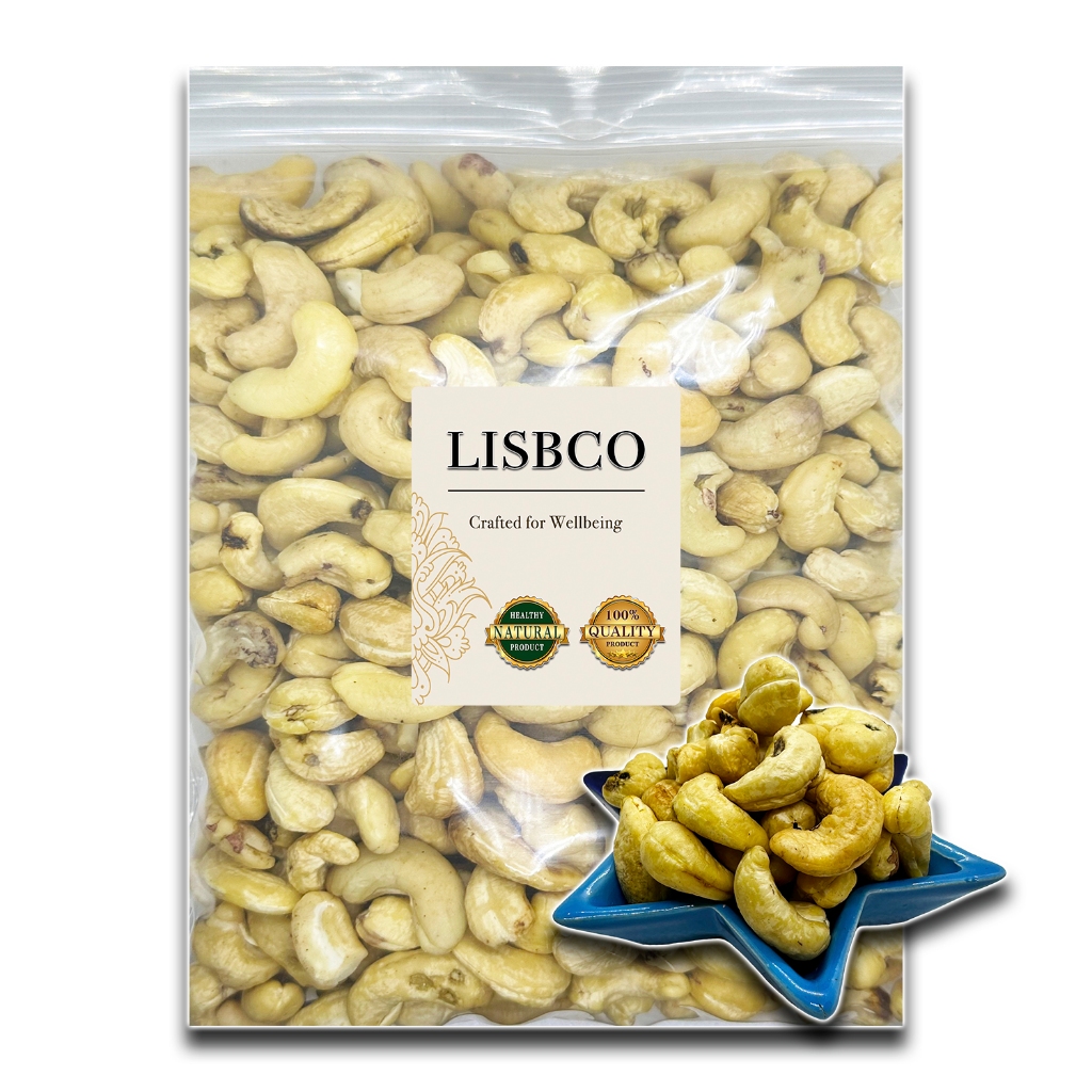 เม็ดมะม่วงหิมพานต์ 100 กรัม g. อบ/ดิบ มีตำหนิ ไซส์ SK1 Cashew Nuts Roasted/Raw Whole SK1 have a flaw