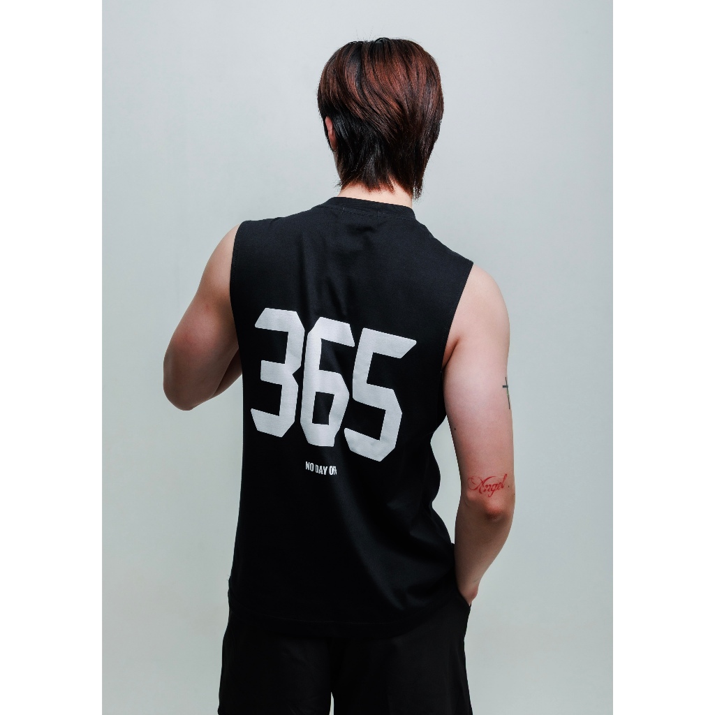 365 NO DAY OFF เสื้อกล้ามแขนกุดผู้ชายออกกำลังกาย แบรนด์Gain365