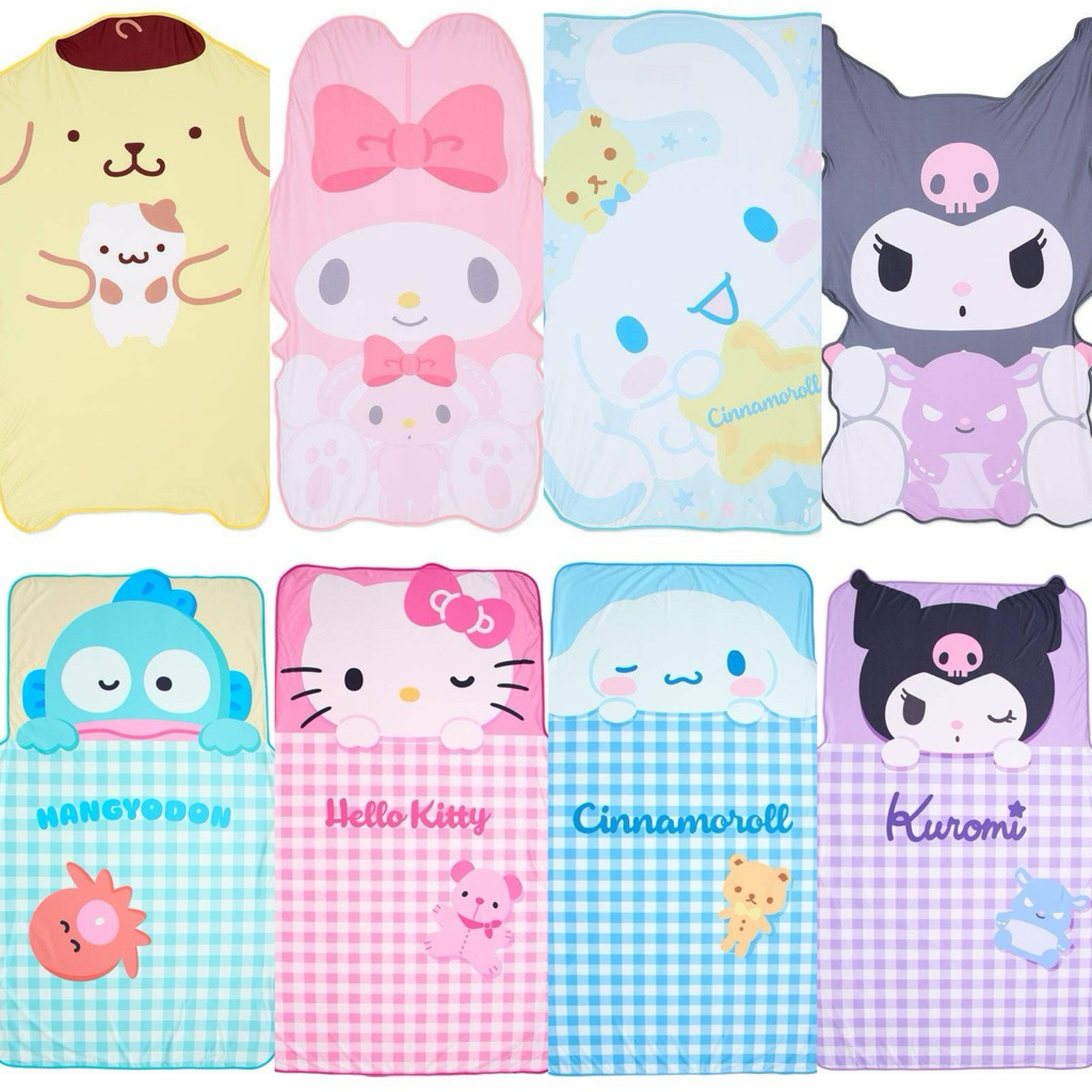 ผ้าห่มเย็น ผ้าห่มลาย sanrio #mymelody #cinnamonroll #hangyodon