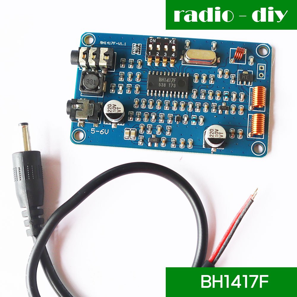 บอร์ดเครื่องส่งวิทยุ FM ใช้ไอซีเบอร์ BH1417F ปรับได้ 14 ช่องความถี่