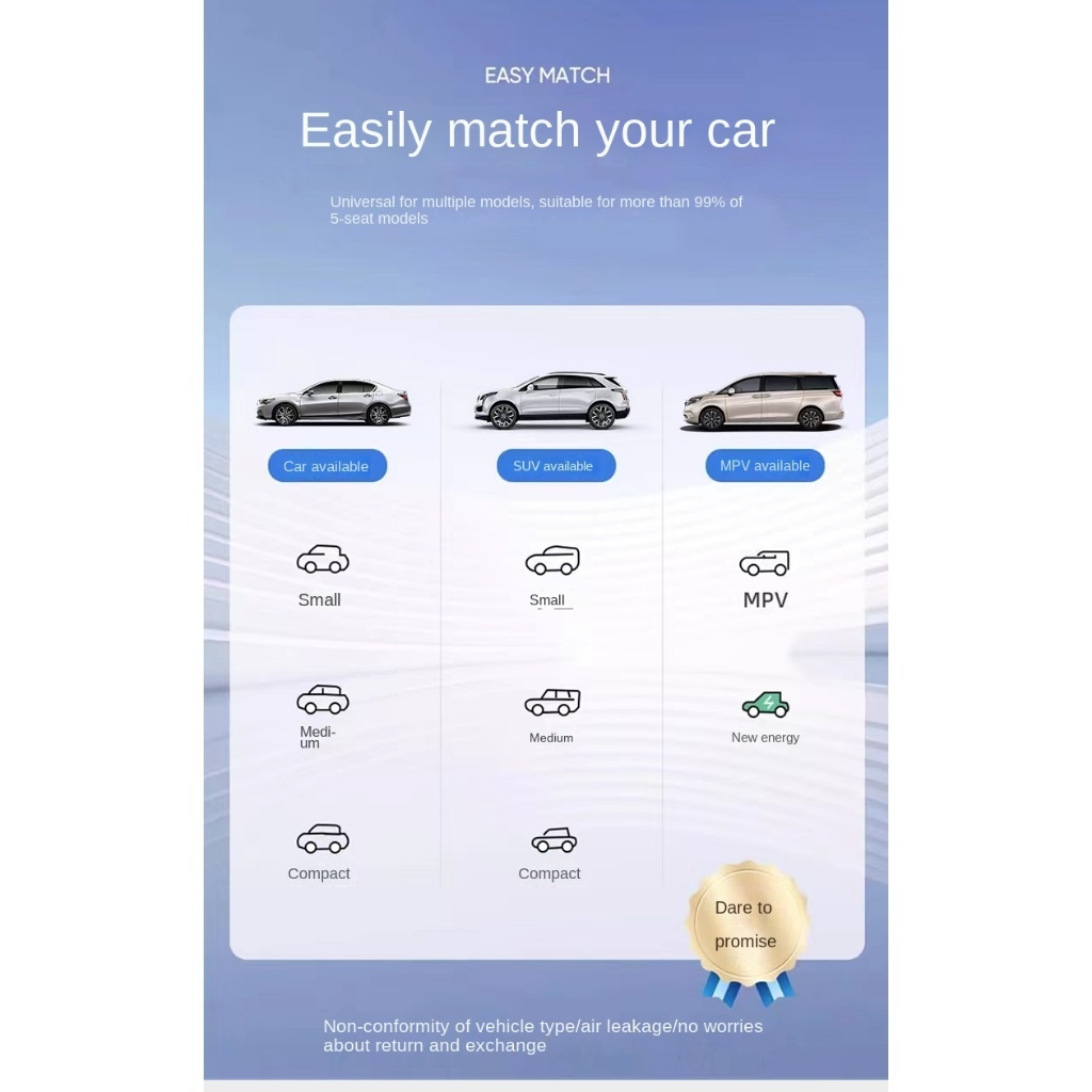 【อุปกรณ์ครบชุด】ที่นอนเป่าลมในรถยนต์สำหรับสองที่นั่ง ที่นอนเบาะรถยนต์ พร้อมเครื่องสูบลมไฟฟ้า หมอนเป่าลม 2 ใบ แผ่นป้อ - รูปที่ 6