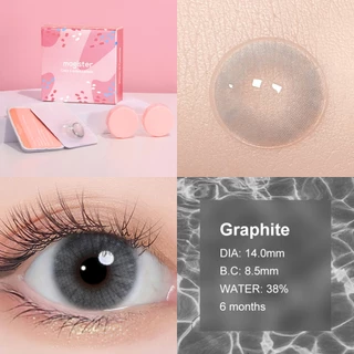 Magister Realcon คอนแทคเลนส์ (0°-800°) 14MM 6 เดือน Ochre เดือน Graphite คอนเทนท์เลนส์ Brown/Gray คอนแทคเลนส
