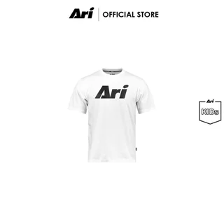 ARI KIDS ESSENTIAL SIGNATURE TEE - WHITE/BLACK (AAP2813-02) เสื้อยืด เด็ก อาริ ESSENTIAL SIGNATURE สีขาว