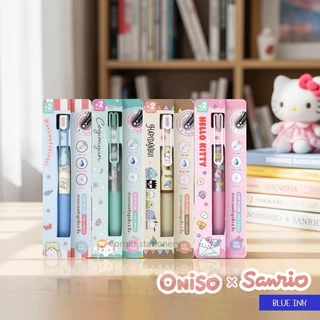 ปากกาเจล Oniso x Sanrio ลายลิขสิทธิ์แท้ รุ่น 9133 พร้อมไส้น้ำเงิน 2 อัน หมึกแห้งไว ปากกาโอนิโซะ
