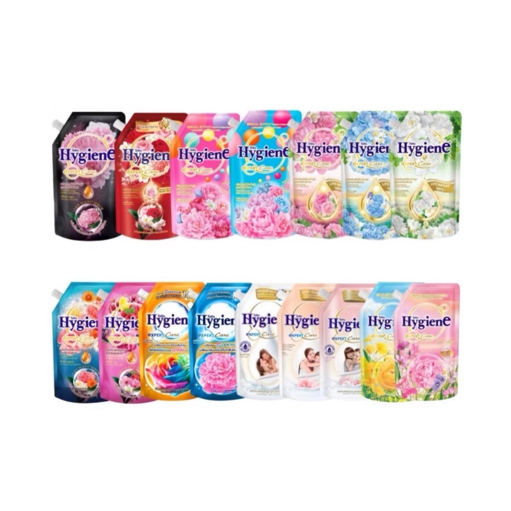 (มีให้เลือกหลากหลายกลิ่น) ไฮยีน ปรับผ้านุ่ม สูตรเข้มข้นพิเศษ 1000-1100 มล. หอม ติดทนนานราคาพิเศษ