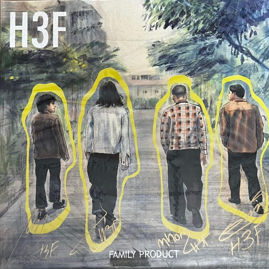 แผ่นเสียง LP H 3 F อัลบั้ม FAMILY PRODUCT ปั้มแรก + ลายเซ็นต์ครบวง